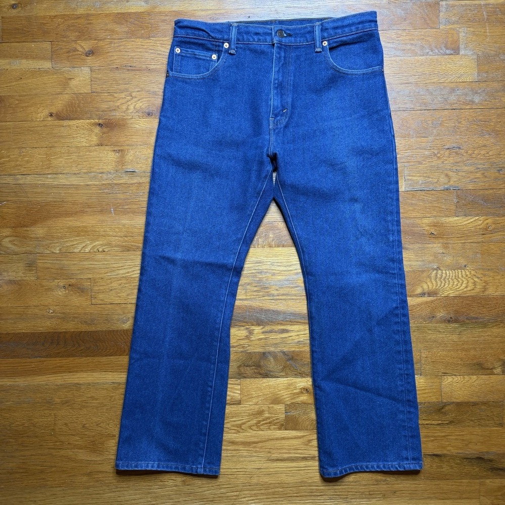Levis 517 Jeans Men 34x29 Boot Cut Blue Denim Cowboy Rodeo Western Classic
